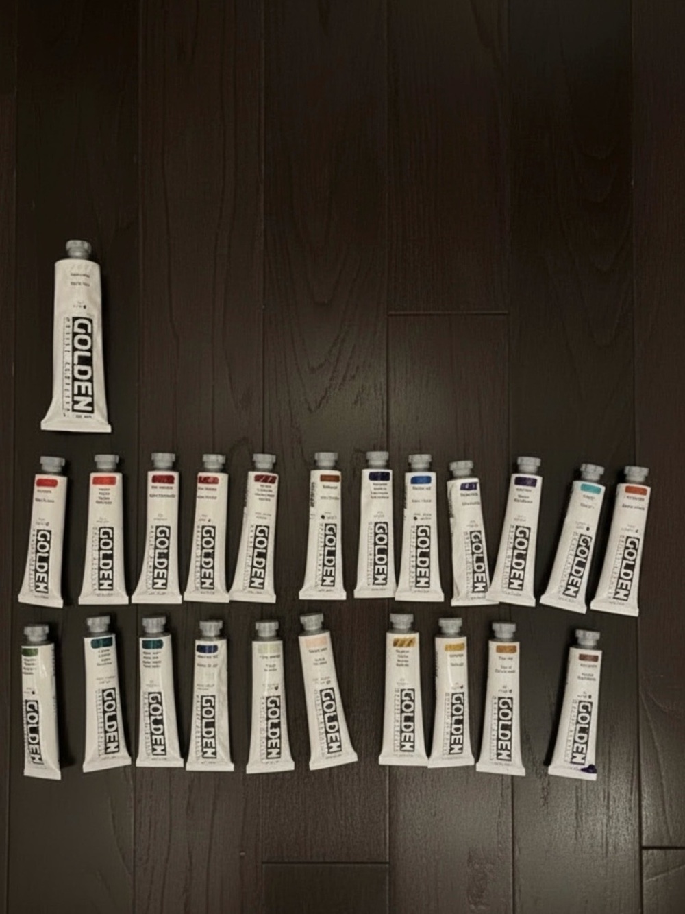 NEW Golden Artist Acrylics Paint Lot – 24 Tubes Assorted Colors